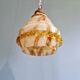 Duo de suspensions Art Déco en opaline et ouraline, 1920-30
