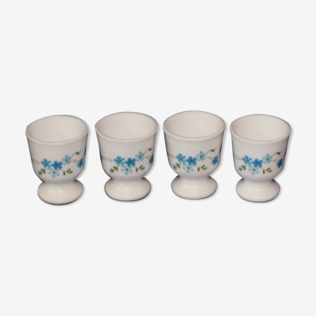 Set de 4 coquetiers Arcopal myosotis