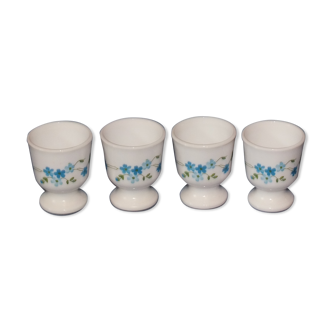 Set de 4 coquetiers Arcopal myosotis