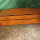 6 drawers vintage teak sideboard