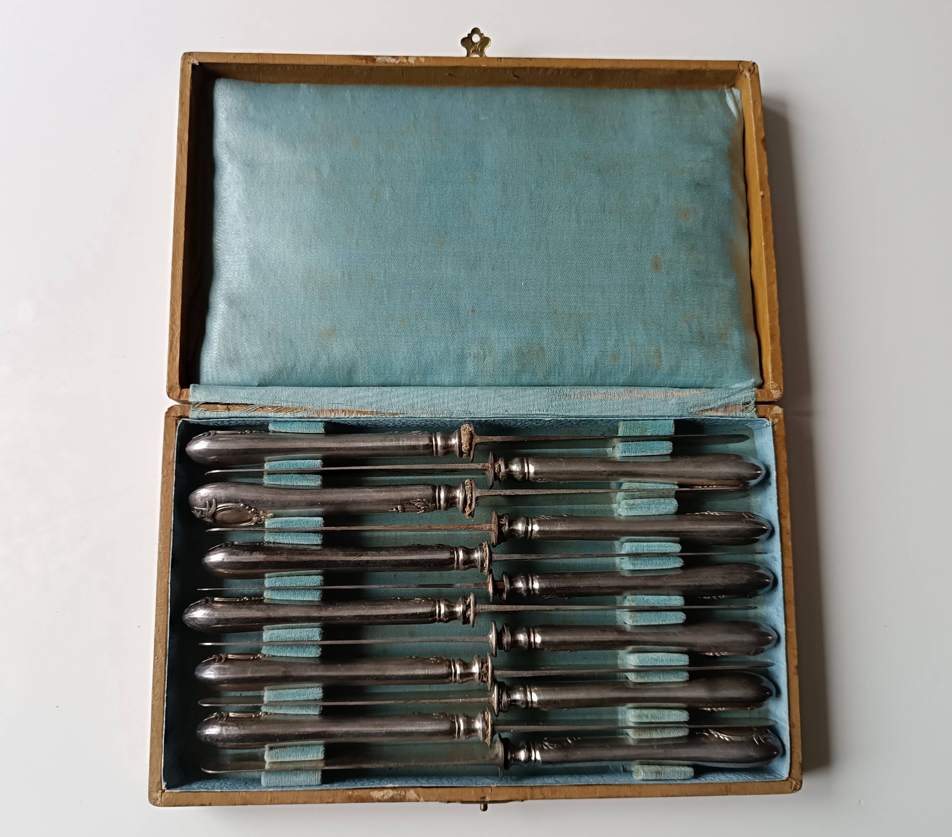 Cutlery set 12 knives Silver-plated metal Armand Frenais Silverware