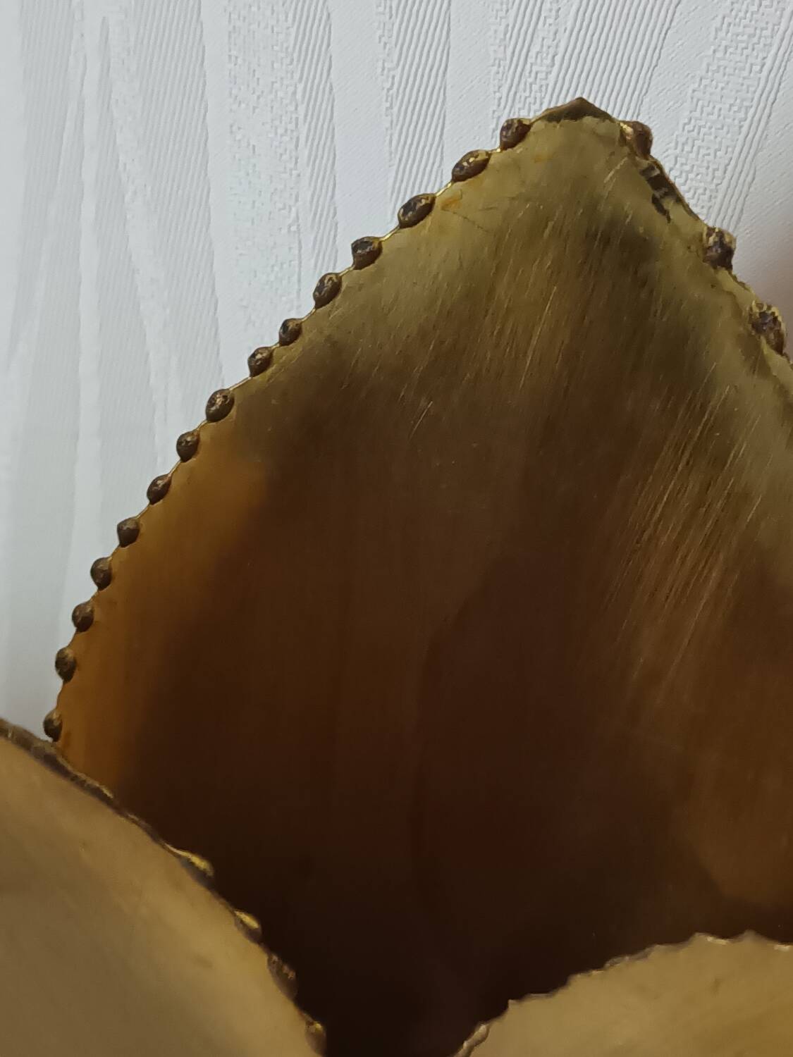 Brass flower wall sconce