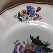 Deux assiettes plates Sarreguemines Agreste
