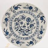 6 Dinner plates, J & G Meakin Classic White Blue Nordic.