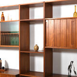 Ry100 Wall System in Teak by Hans J. Wegner for Ry Møbler