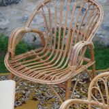 4-piece rattan lounge set