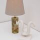 Mid-century modern Italian brass table lamp, 1970s