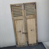 Pair of old shutters