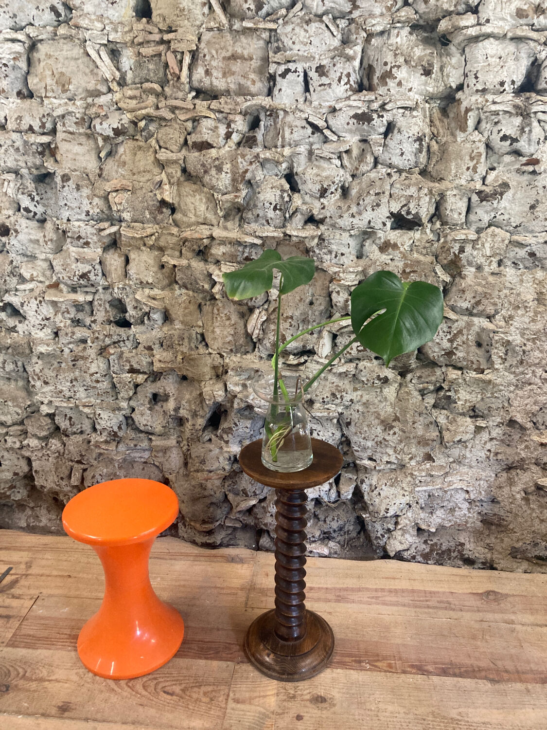 Twisted wooden column