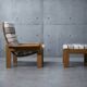 Charming Scandinavian armchair in solid wood, by Y. Ekstrom - Vintage 1970