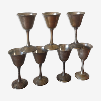 Metal liquor glasses