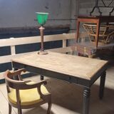 Louis Philippe notary office in oak, 1900 period - 1m49