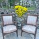Paire de fauteuils français en Acajou d’époque restauration