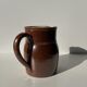 Brown ceramic pitcher H: 20 cm