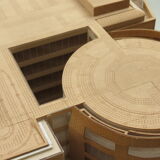 1970s Plywood and perspex Modernist Architect's Model