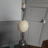 English lamp base, ostrich egg