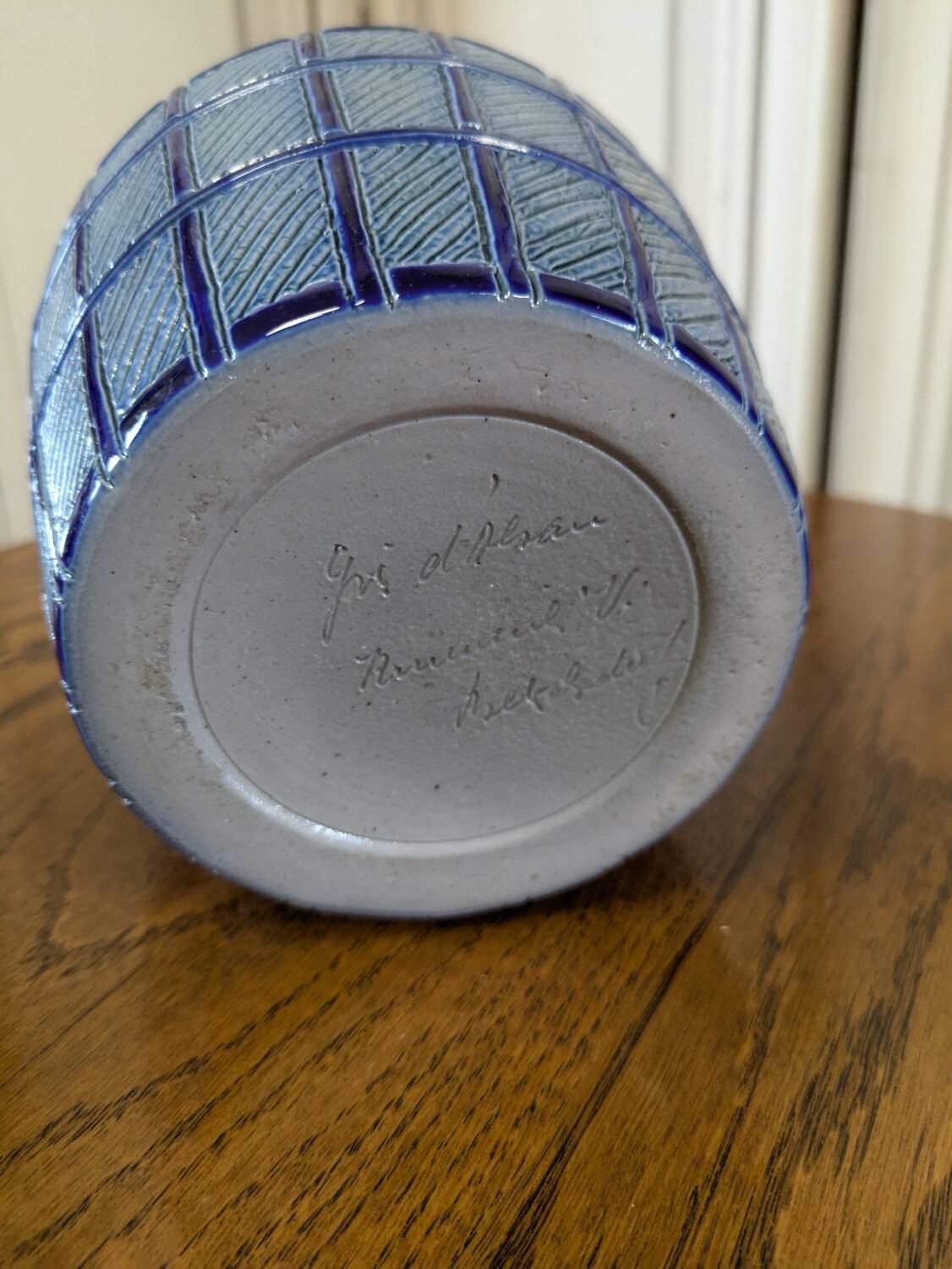 Alsace stoneware bottle