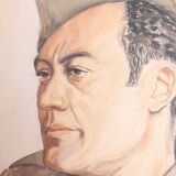 Portrait of a man, military, 1940s