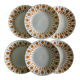 6 assiettes vintage tulipes sarreguemines