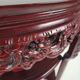 Vintage Chinese hardwood console / side table with marble top