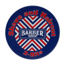 Plaque publicitaire américaine en tole barber shop