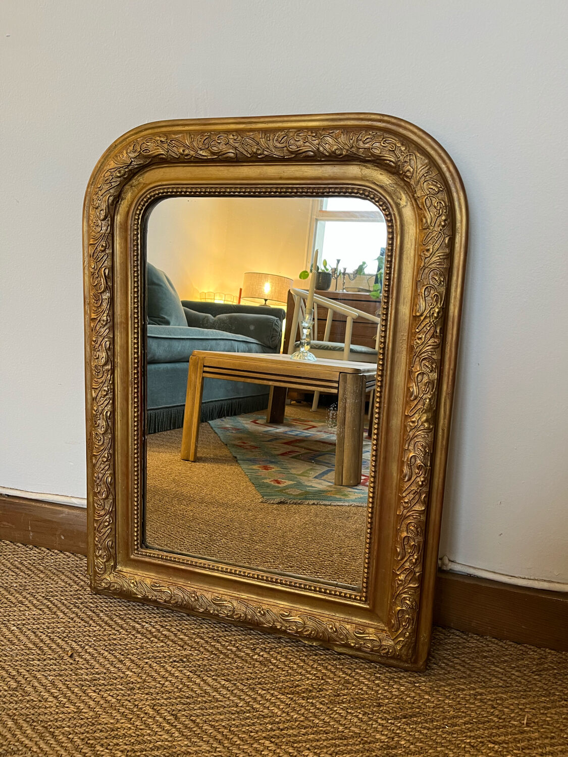 Louis Philippe style mirror gilded
