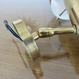 Jo Hammerborg wall lamp in brass, Denmark, 1970s.