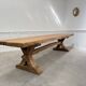 Oak table, monastery-style table.