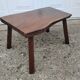 Brutalist oak coffee table