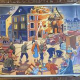 Old poster The toy store / The fire