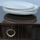 6 white dessert plates sarreguemines diguoin