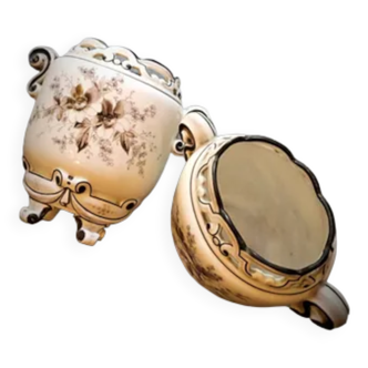 Pair of vases "Versailles" in fine porcelain