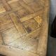 Oak and walnut table