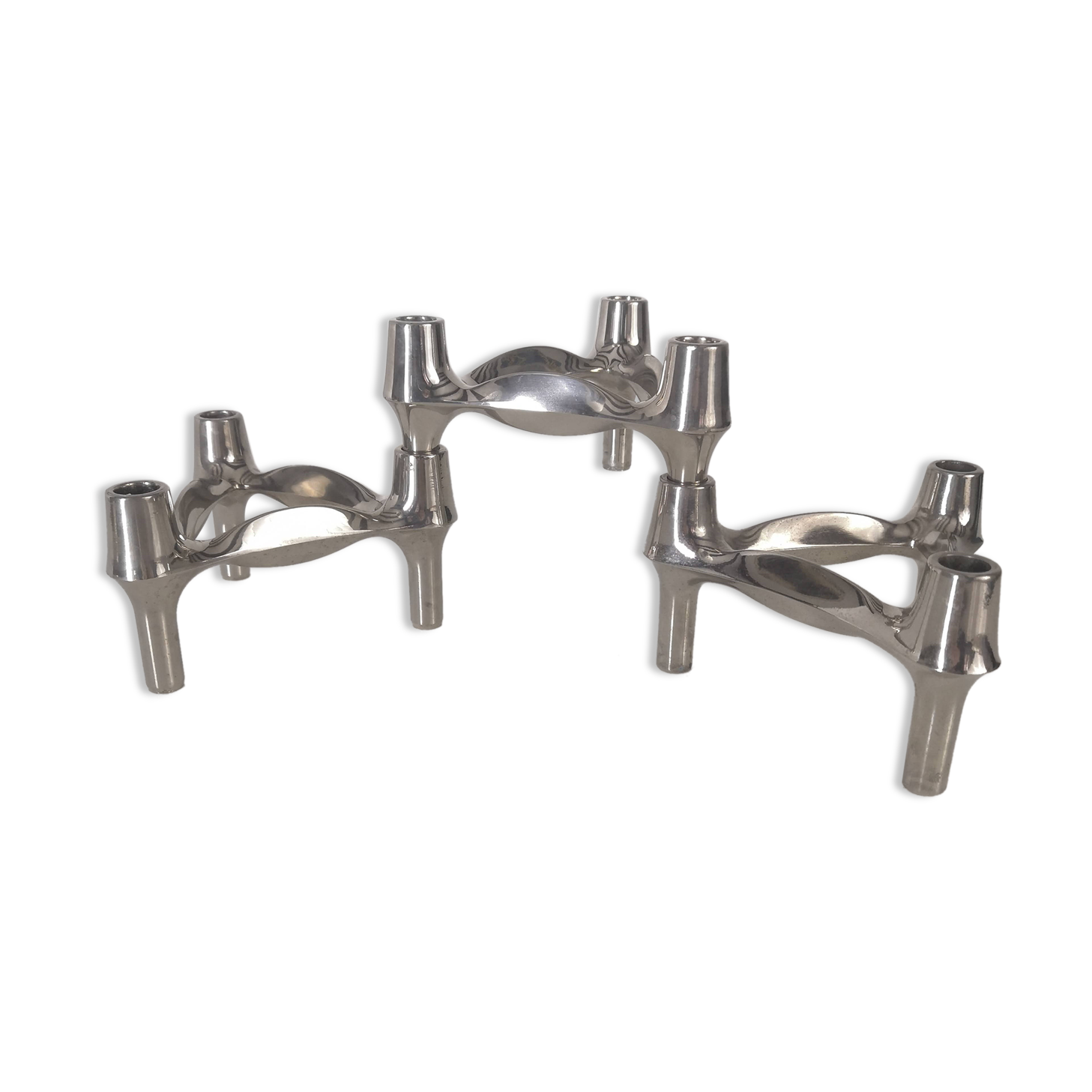 Set of 3 Nagel BMF candle holders