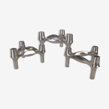 Set of 3 Nagel BMF candle holders