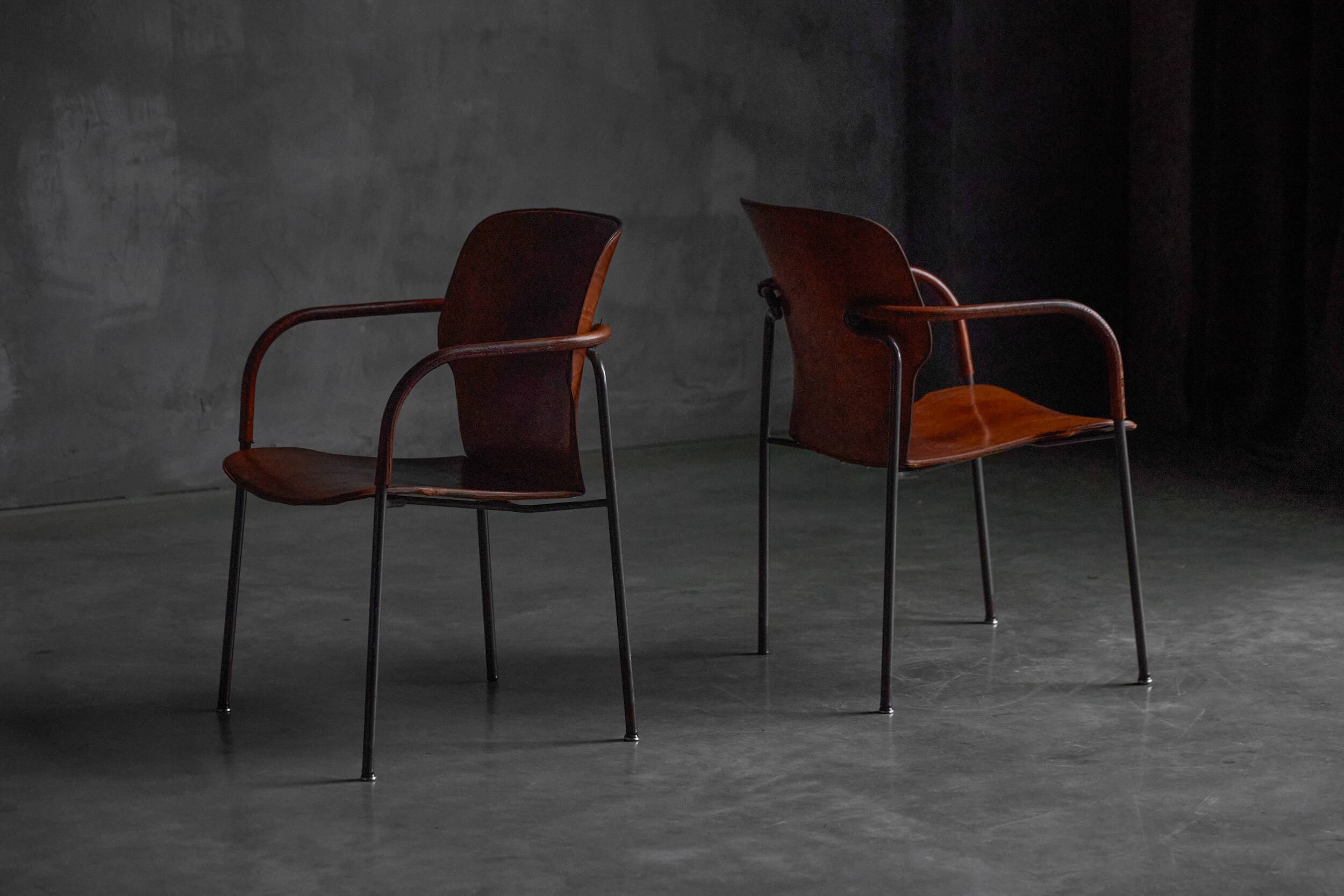 "Lalanda" armchairs by Gianfranco Frattini, Spain, 1980s