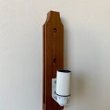 Teak and perspex wall lamp