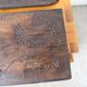 Sculpture gravée sur bois ancien 1900