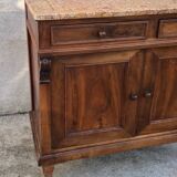 Small old sideboard with marble top