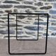 Black wire metal side table