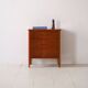 Mahogany chest of drawers with metal handles