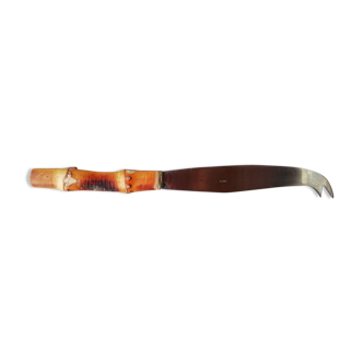 Bamboo handle cheese knife
