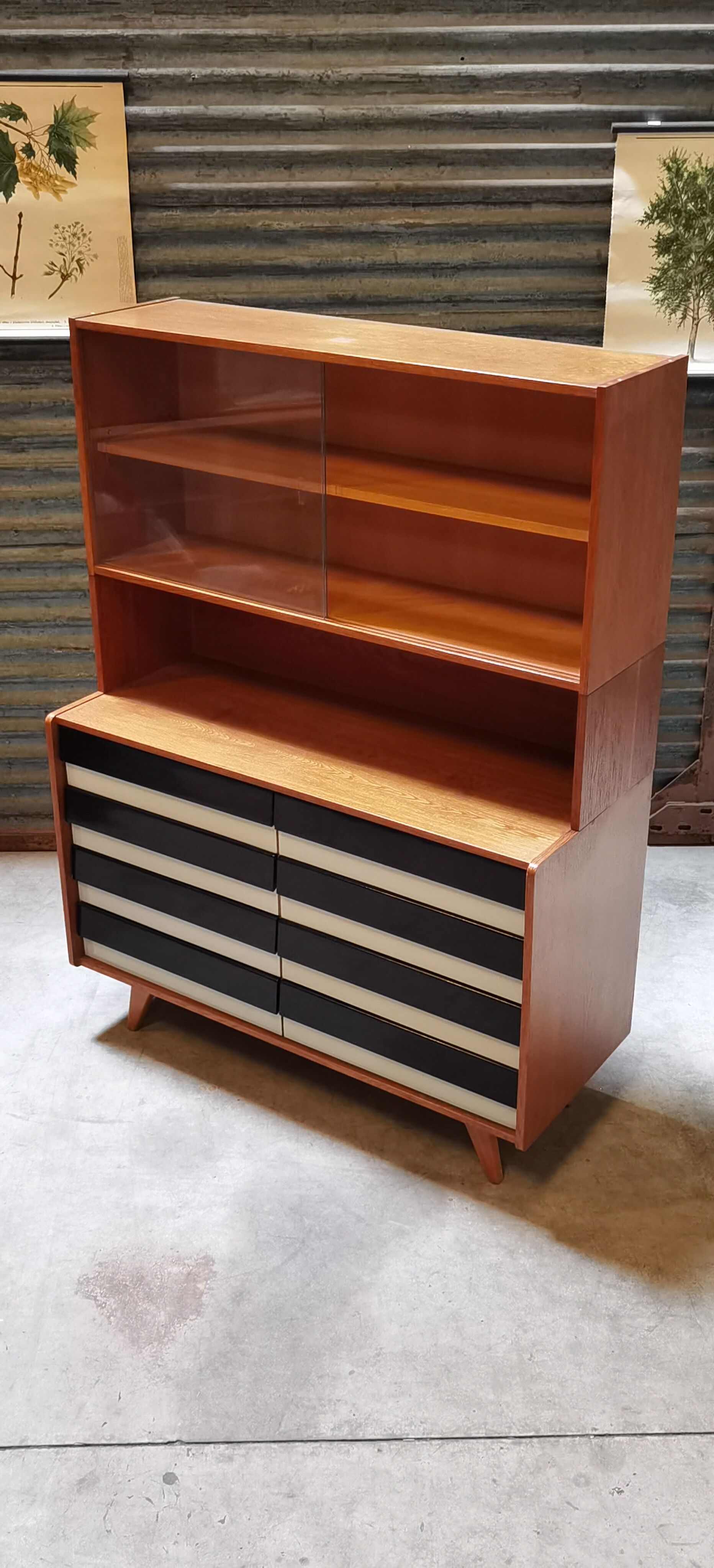 Library U 453 by Jiri Jiroutek for Interior Praha Foot Compass 1960