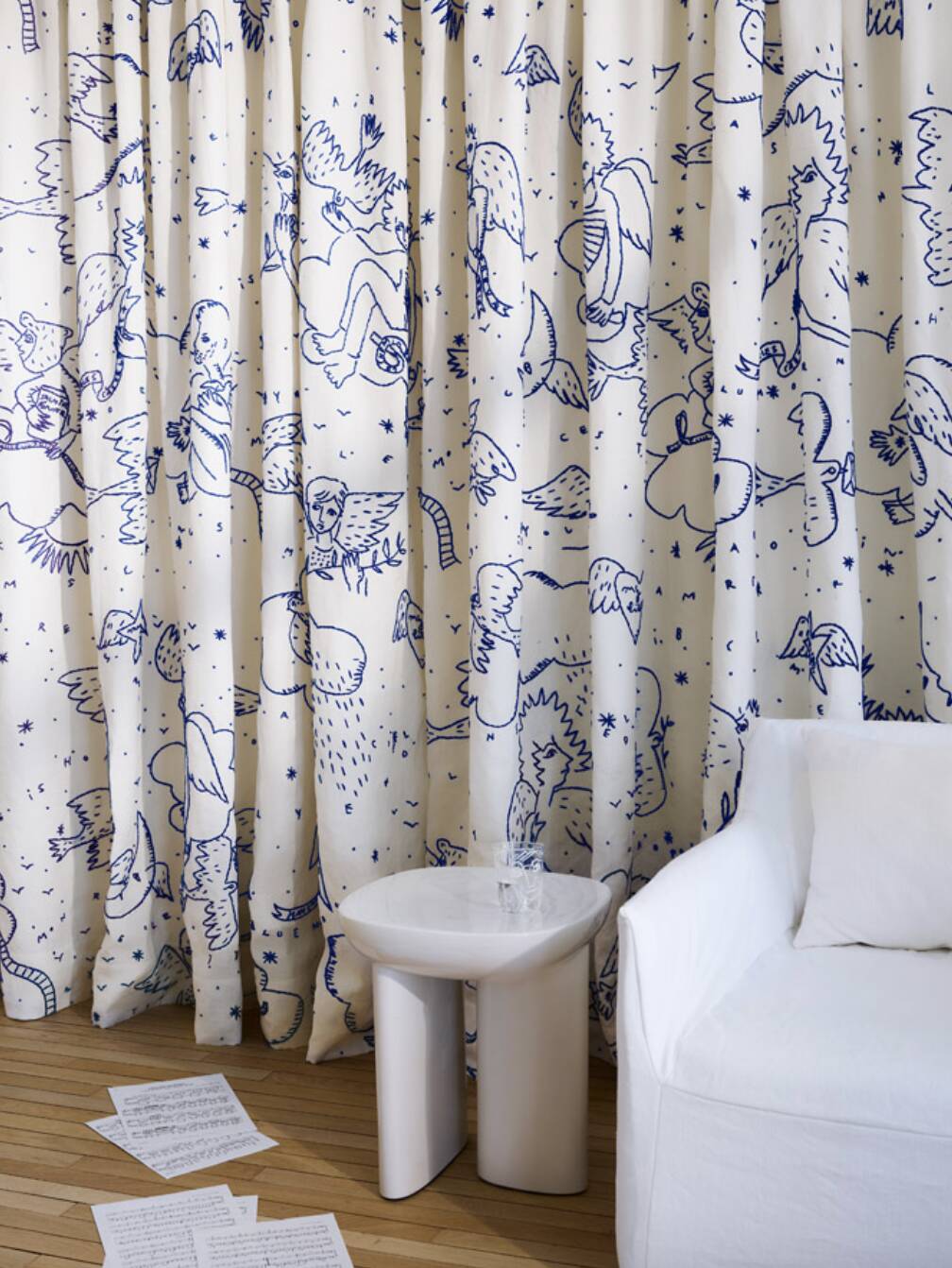 Stretched fabric P.Frey X Castelbajac
