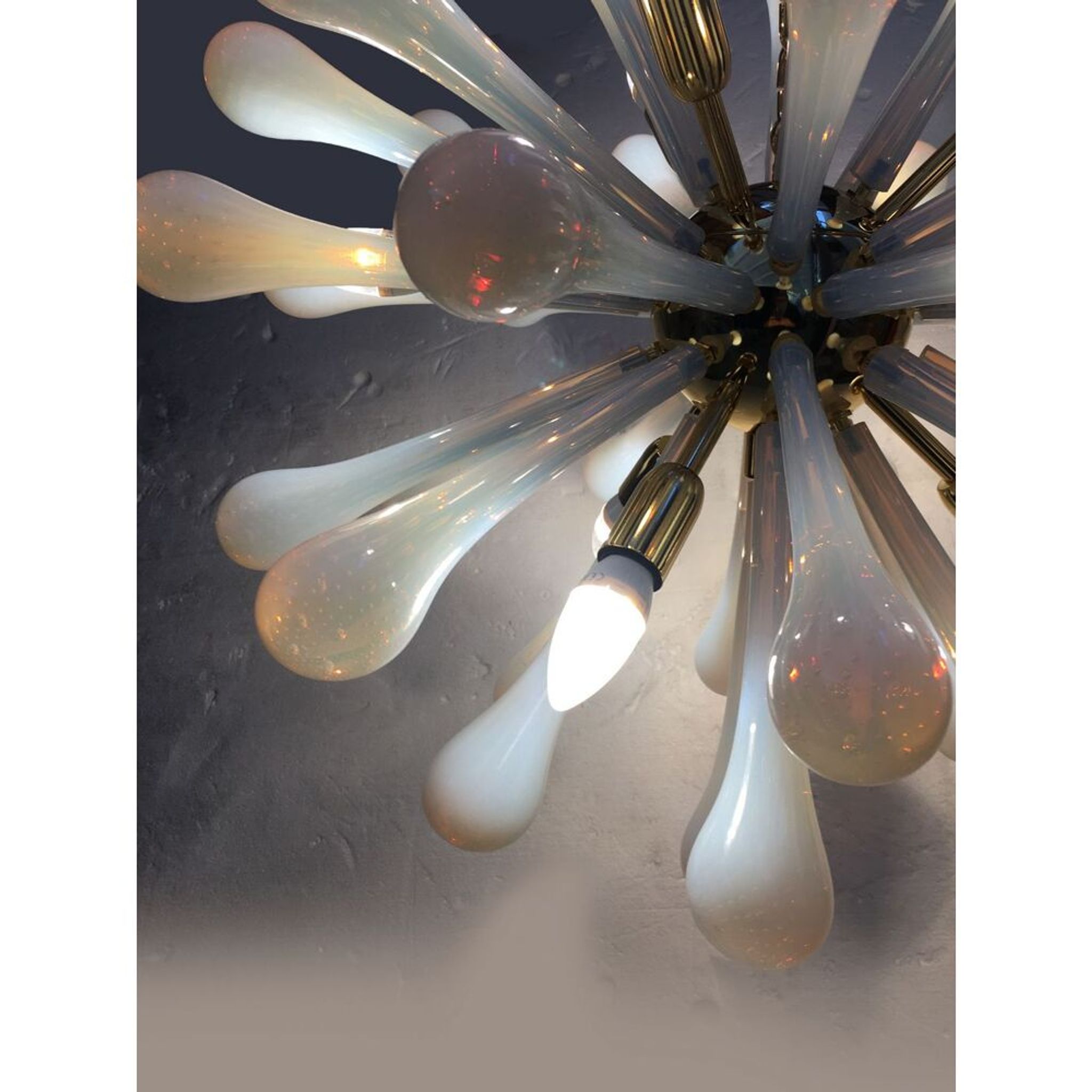Lustre Drops en verre de Murano