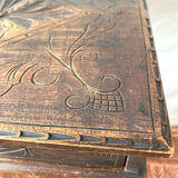 Old tripod side table with drawer