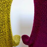 Yellow/Green Wingback Armchair by Miroslav Navratil for tone, 1960 s