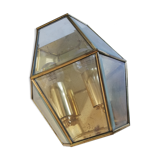 Double Wall lamp cage beveled glass