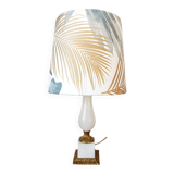 Alabaster and gilt bronze lamp