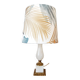 Alabaster and gilt bronze lamp